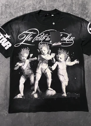 Camiseta Hellstar Negra y Blanco, merk: Hellstar, staat: Nieuw met prijskaartje, maat: S, € 26,96, € 29,01 inclusief Kopersbescherming