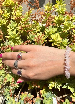 Bracciale artigianale in quarzo rosa - Amore e dolcezza - bracciale in pietre dure, marke: Boho Chic, zustand: Neu, mit Etikett, 3,00 €, 3,85 € inklusive Vinted-Käuferschutz