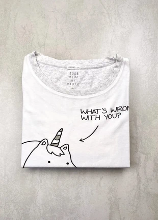 Haut de pyjama « What’s seing with you » blanc Oysho, Taille L Femme, Très bon état, marque: Oysho, état: Très bon état, taille: L / 40 / 12, 5,00 €, 5,95 € Protection acheteurs incluse