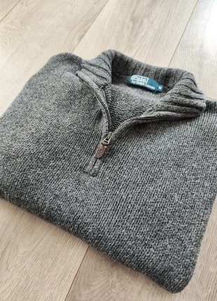 Pull half zip Ralph Lauren gris 60% coton - très bon état taille M, merk: Ralph Lauren, staat: Heel goed, maat: M, € 35,90, € 38,40 inclusief Kopersbescherming
