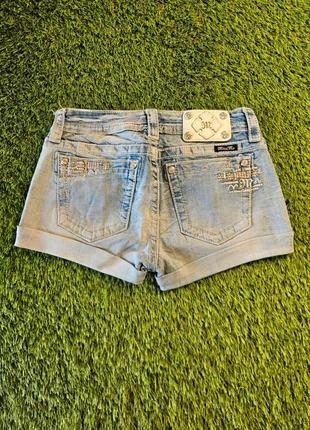 Miss Me Y2K Vintage Denim Mini Shorts - Embroidered Pocket Detail, marque: Miss Me, état: Très bon état, taille: S / 36 / 8, 28,00 €, 30,10 € Protection acheteurs incluse