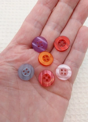 Bouton de couture multicolore rond 15mm - 6pcs A1052, marca: Mercerie Syllikan, estado: Muy bueno, 1,90 €, 2,70 € Protección al comprador Pro incluida