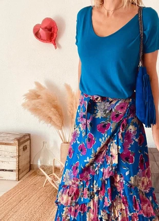 T-shirt bleu Zadig & Voltaire – Taille S -B-250510-3930, merk: Zadig & Voltaire, staat: Heel goed, maat: S / 36 / 8, € 25,00, € 26,95 inclusief Kopersbescherming Pro