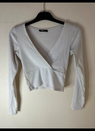 Top court blanc, marque: FB Sister, état: Très bon état, taille: S / 36 / 8, 1,00 €, 1,75 € Protection acheteurs incluse