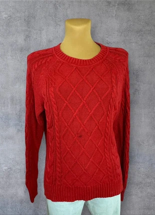 Pull col rond épais torsadé tressé rouge GAP | Taille M | pf152, marque: GAP, état: Bon état, taille: M / 38 / 10, 7,00 €, 8,05 € Protection acheteurs (Pro) incluse