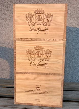 Caisse à vin en bois vide, marque: clos apalta, état: Très bon état, 12,00 €, 13,30 € Protection acheteurs incluse