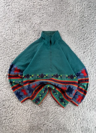 Oversized Half Zip Polar Fleece Vintage Colored Retro Design, merk: Vintage Dressing, staat: Heel goed, maat: L, € 24,95, € 26,90 inclusief Kopersbescherming