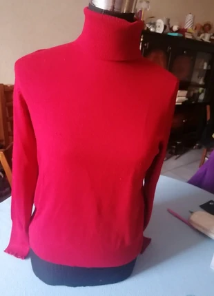 Pul col roulé rouge grena, marque: Camaïeu, état: Très bon état, taille: XL / 42 / 14, 3,00 €, 3,85 € Protection acheteurs incluse
