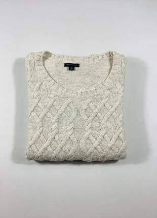 Pull Tressé Tommy Hilfiger Femme – Crème – Taille XL, brand: Tommy Hilfiger, condition: Very good, size: XL / 42 / 14, €20.00, €21.70 includes Buyer Protection