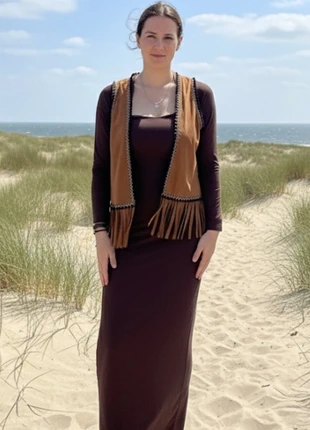 Gilet - bohostyle - ibizastyle - zwart, merk: handmadebysuus, staat: Nieuw zonder prijskaartje, maat: M / 38 / 10, € 2,99, € 3,84 inclusief Kopersbescherming Pro