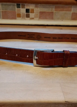 Brown leather Belt, brand: Topman, condition: Very good, size: 34 in | 85 cm, £5.00, £5.95 includes Buyer Protection