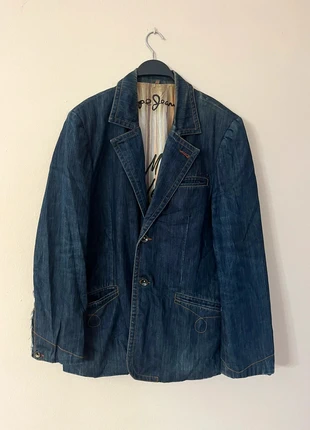 80s 90s Vintage Denim Blazer Jacket XL Classic Blue Jean Coat Retro Tailored Style Unisex Fashion, marque: Vintage Dressing, état: Neuf sans étiquette, taille: XL, 22,95 €, 24,80 € Protection acheteurs incluse