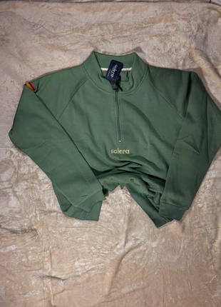 💚 Solera Half-Zip Sweatshirt Verde Claro Casual Essentials 💚, marque: Solera, état: Neuf avec étiquette, taille: XXL, 35,00 €, 37,45 € Protection acheteurs incluse