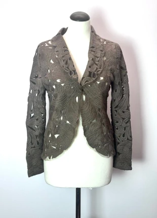 Hoss Intropia – Embroidered Cut-Out Jacket (Size 42), marque: Hoss Intropia, état: Très bon état, taille: M / 38 / 10, 19,00 €, 20,65 € Protection acheteurs incluse