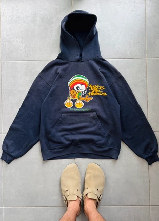 Pull vintage big bang swag reggae à capuche imprimé 2000’s y2k, brand: Jerzees, condizioni: Buone, taglia: M, €14.90, €16.35 include la Protezione acquisti