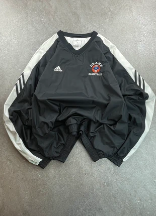 coupe vent col V adidas noir Y2K bomber oversize noir taille L logo brodé collab Drake basket-ball, marque: adidas, état: Très bon état, taille: L, 35,00 €, 37,45 € Protection acheteurs incluse