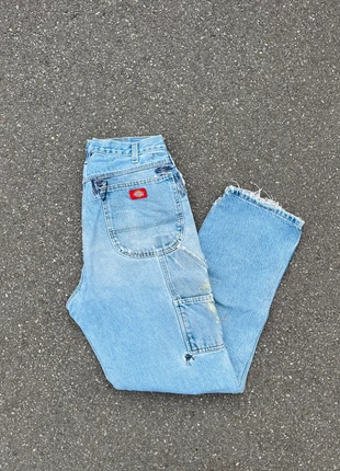 Pantalon dickies double knee workwear baggy bleu vintage - Taille 32x32, merk: Dickies, staat: Heel goed, maat: W32 | FR 42, € 29,00, € 31,15 inclusief Kopersbescherming Pro