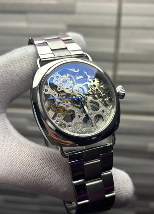 Montre Skeleton en Argent style 6497 Argent - Avec boîte, brand: Levski Ventures, condition: New without tags, size: 43–46 mm, €105.00, €110.95 includes Buyer Protection