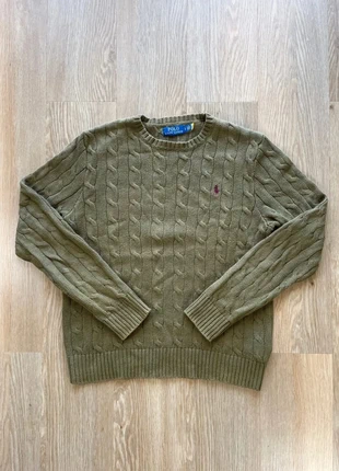 Pull Torsadé Ralph Lauren Kaki Logo Brodé Violet S, marke: Ralph Lauren, zustand: Sehr gut, größe: S, 49,90 €, 53,10 € beinhaltet Vinted-Käuferschutz Pro