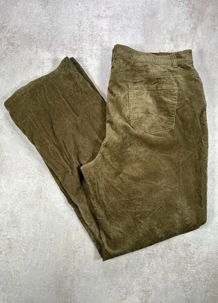 Pantalon Vintage En Velours Côtelé / Corduroy Charter Club olive droit texturé taille 16, marke: Vintage Dressing, zustand: Sehr gut, größe: XXXL / 46 / 18, 15,00 €, 16,45 € beinhaltet Vinted-Käuferschutz Pro