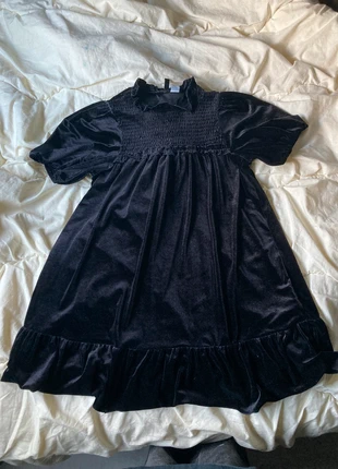 black velvet baby doll dress, merk: H&M, staat: Heel goed, maat: S / 36 / 8, € 10,00, € 11,20 inclusief Kopersbescherming