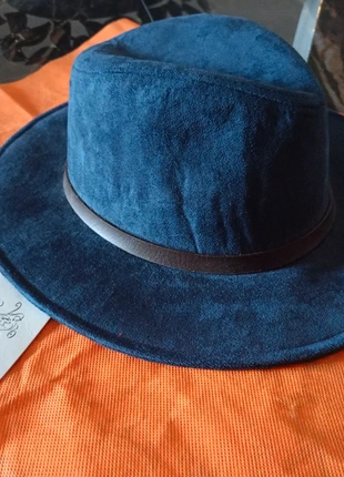 Meraviglioso Cappello Fedora in Scamosciato Blu Notte - Stile Unico e Intramontabile ! #idearegalo, merk: Mademoiselle, staat: Nieuw met prijskaartje, maat: 58, € 30,00, € 32,20 inclusief Kopersbescherming