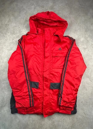 Veste de ski adidas rouge et noire logo brodé noir vintage - taille S, merk: adidas, staat: Heel goed, maat: S, € 39,90, € 42,60 inclusief Kopersbescherming Pro