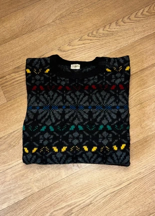 Pull / Sweater Vintage 100% Wool | Motif Géométrique Multicolore | Taille M Homme, brand: Vintage Dressing, condition: Very good, size: M, €55.00, €58.45 includes Buyer Protection