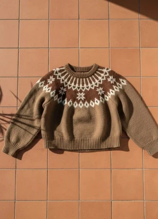 Pull motifs jacquard, tricot hiver femme taille S, cosy chaud tendance, marca: Isoldea, estado: Muito bom, tamanho: S / 36 / 8, €44.99, €47.94 inclui Proteção do Comprador Pro