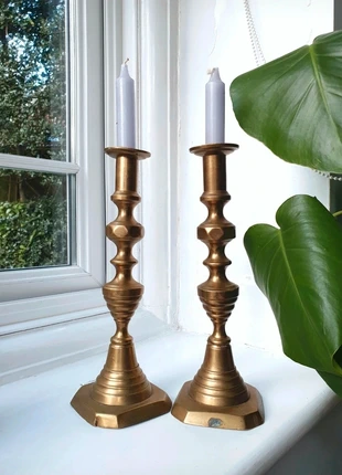 Vintage Brass Candlesticks Candle Holders, brand: Vintage, condition: Good, £18.00, £19.60 includes Buyer Protection
