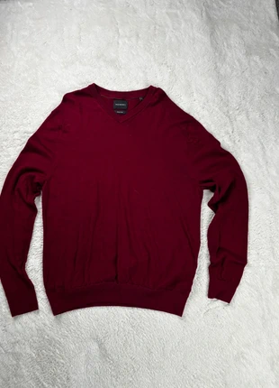 Pull vintage col V bordeaux en coton, marke: Vintage Dressing, zustand: Sehr gut, größe: XL, 17,45 €, 19,02 € inklusive Vinted-Käuferschutz