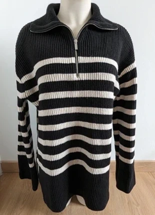 Pull marinière cotelé, merk: H&M, staat: Nieuw zonder prijskaartje, maat: XS / 34 / 6, € 8,00, € 9,10 inclusief Kopersbescherming