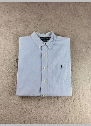 Chemise Ralph Lauren manche courte rayée bleu blanc taille M, marke: Ralph Lauren, zustand: Sehr gut, größe: M, 23,00 €, 24,85 € inklusive Vinted-Käuferschutz