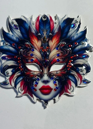 Grande breloque imprimée et décorée, staat: Nieuw zonder prijskaartje, € 4,00, € 4,90 inclusief Kopersbescherming Pro