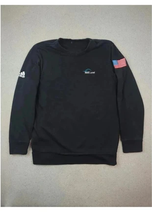 Sweatshirt Adidas col rond | Broderies NexLevel & drapeau USA | Noir | Taille L Homme, marque: adidas, état: Très bon état, taille: L, 12,00 €, 13,30 € Protection acheteurs (Pro) incluse
