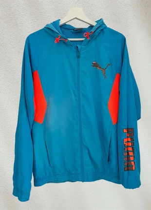 Vintage Puma Windbreaker Jacket Blue Orange M, marque: Puma, état: Bon état, taille: S, 20,00 €, 21,70 € Protection acheteurs incluse