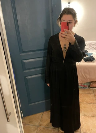 robe longue noir décolletée, brand: Noir, condition: Very good, size: S / 36 / 8, €12.00, €13.30 includes Buyer Protection