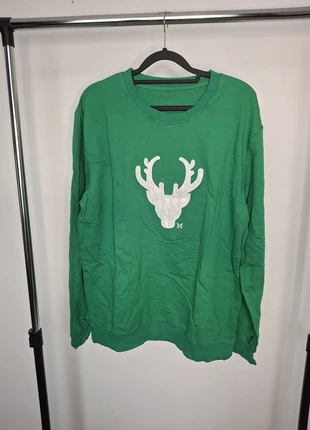 Groene kersttrui met rendier | Maat L | Casual & Trendy, état: Neuf sans étiquette, taille: L, 7,00 €, 8,05 € Protection acheteurs incluse