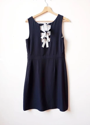 Robe noir cut-out dos 1.2.3. Small Preppy Officecore, marca: 123, estado: Muito bom, tamanho: S / 36 / 8, €11.50, €12.78 inclui Proteção do Comprador Pro