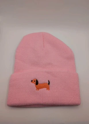 Warme winter muts/beanie - Geborduurde Teckel, marque: Teckel Muts, état: Très bon état, taille: Taille unique, 9,95 €, 11,15 € Protection acheteurs (Pro) incluse