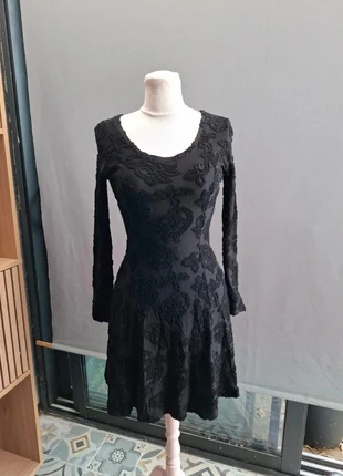 🖤Robe Gothique Vintage : L’Élégance Noire qui Envoûte les Regards, merk: Vintage Dressing, staat: Nieuw zonder prijskaartje, maat: S / 36 / 8, € 38,00, € 40,60 inclusief Kopersbescherming
