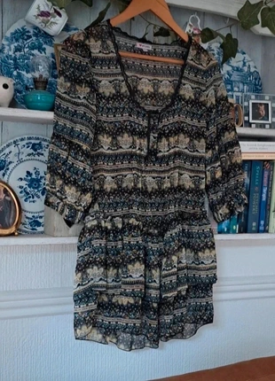 Ladies Patterned Mini Dress/Tunic Top Size 8, brand: Influence, condition: Very good, size: S / UK 8-10, £1.00, £1.75 includes Buyer Protection