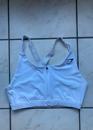 Brassière Gymshark taille M couleur blanc, marke: Gymshark, zustand: Sehr gut, größe: M, 14,00 €, 15,40 € beinhaltet Vinted-Käuferschutz Pro