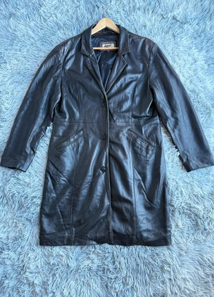 Veste en cuir manteau long Japa vintage effet Taille L Couleur marron foncé, brand: Japa, condition: Very good, size: L / 40 / 12, €24.90, €26.85 includes Buyer Protection