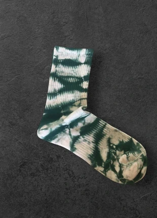 Calze tie-dye verdi – Un tocco unico al tuo outfit!, brand: Vintage Dressing, condizioni: Nuovo con cartellino, taglia: Taglia unica, €7.00, €8.05 include la Protezione acquisti