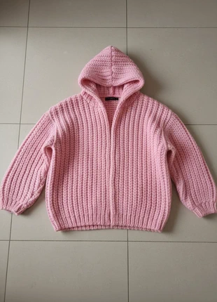 Gilet à capuche en maille rose, brand: Pink Nest, condition: Very good, size: S / 36 / 8, €48.90, €52.05 includes Buyer Protection