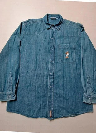 Chemise jeans Disneyland Resort Paris logo brodé broderie Mickey coton Disney vintage taille L coton, marque: Disneyland Paris, état: Très bon état, taille: L, 23,00 €, 24,85 € Protection acheteurs incluse