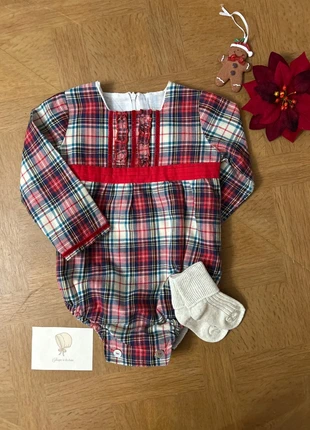 Barboteuse tartan rouge-bleu-vert La Ormiga, brand: Laormiga, condition: Very good, size: 18-24 months / 86 cm, €29.99, €32.19 includes Buyer Protection