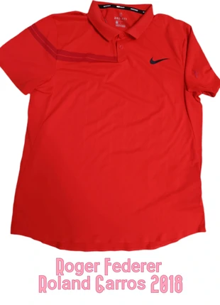 Polo tennis Nike Roger Federer Roland Garros 2018, merk: Nike, staat: Nieuw zonder prijskaartje, maat: L, € 49,90, € 53,10 inclusief Kopersbescherming