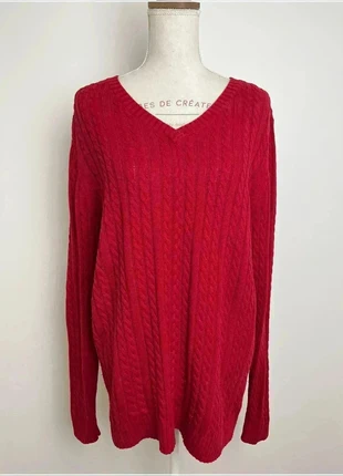 Pull sweat col v en maille les évadés rouge pour femme taille L #CS2, marca: Les Évadés, estado: Muy bueno, tamaño: L / 40 / 12, 10,00 €, 11,20 € Protección al comprador incluida